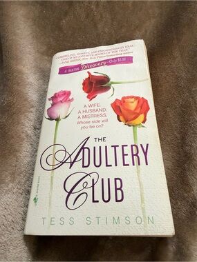 The Adultery Club by Tess Stimson GUC - White Cover with Floral Accents